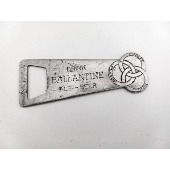 Vintage Ballantine Ale Beer Bottle Opener, Collectible Barware Bottle Opener - Picture 2 of 5